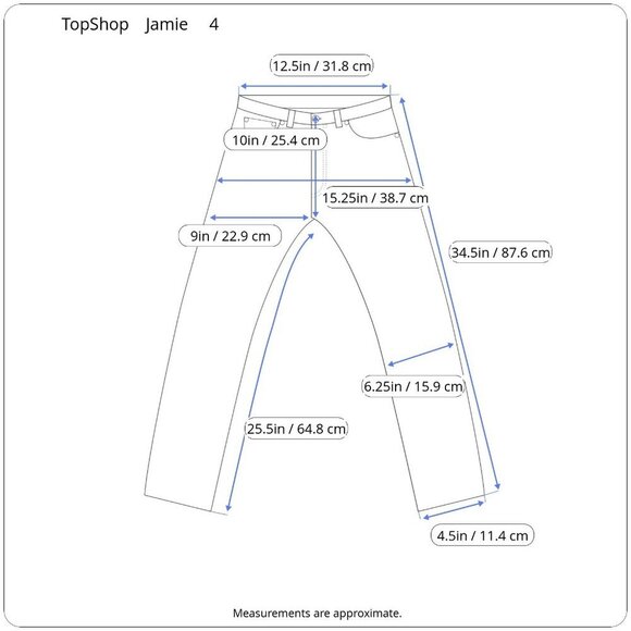 TopShop Jamie High Waisted Rise Skinny Leg Faded Black Jeans Stretch 4 26x30 - Picture 15 of 16